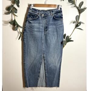 Reformation Jeans Nila Denim Maxi Skirt